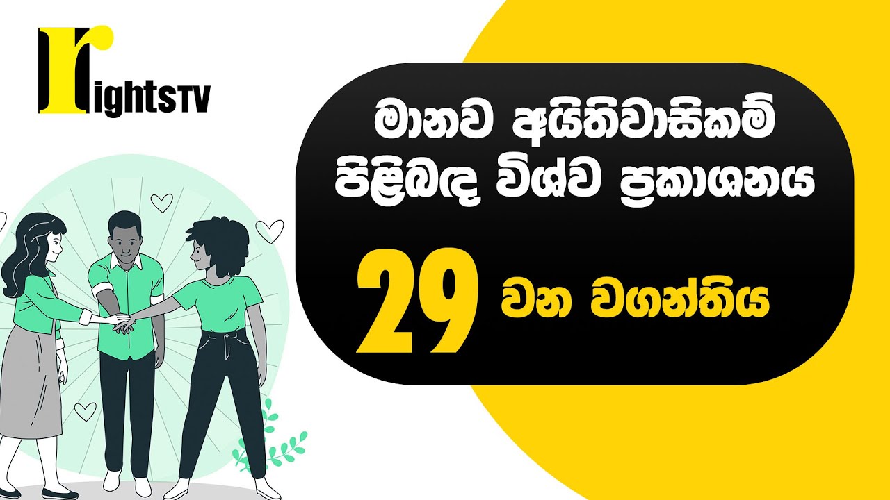 මානව අයිතිවාසිකම් පිළිබඳ විශ්ව ප්‍රකාශනය – 29 වන වගන්තිය